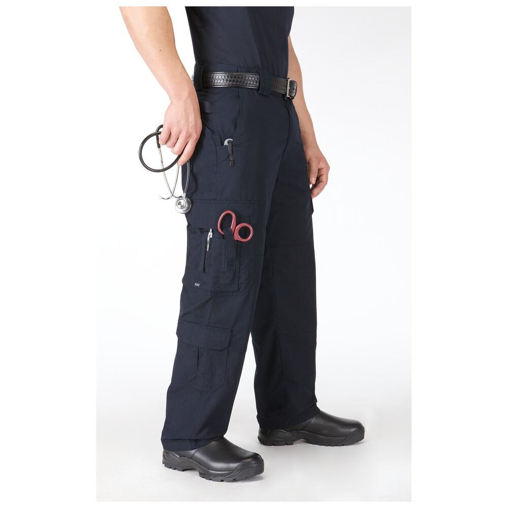 5.11 Tactical Men 32x36 Taclite EMS Blue Ripstop Utility Cargo Pants Workwear